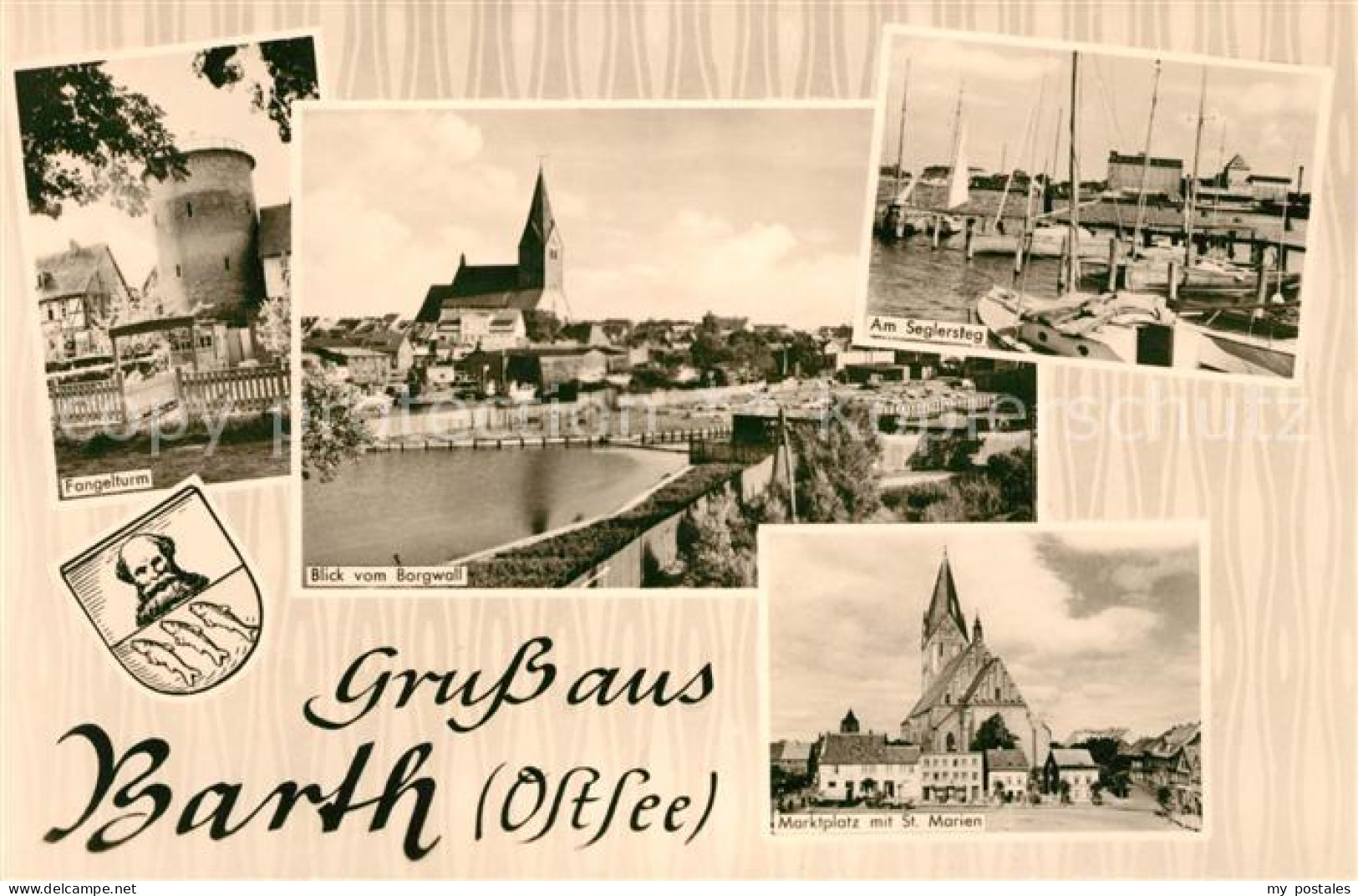 Barth Fangelturm Borgwall Marktplatz Sakt Marien Seglersteg