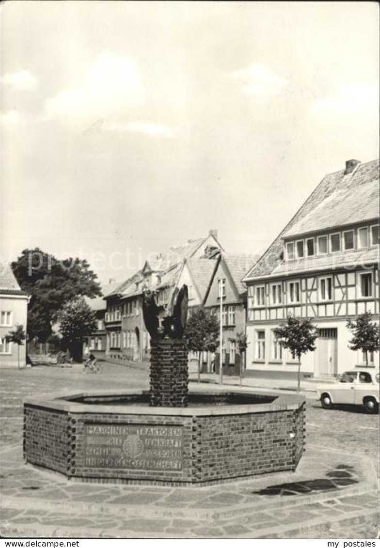 Barth Markt mit Brunnen