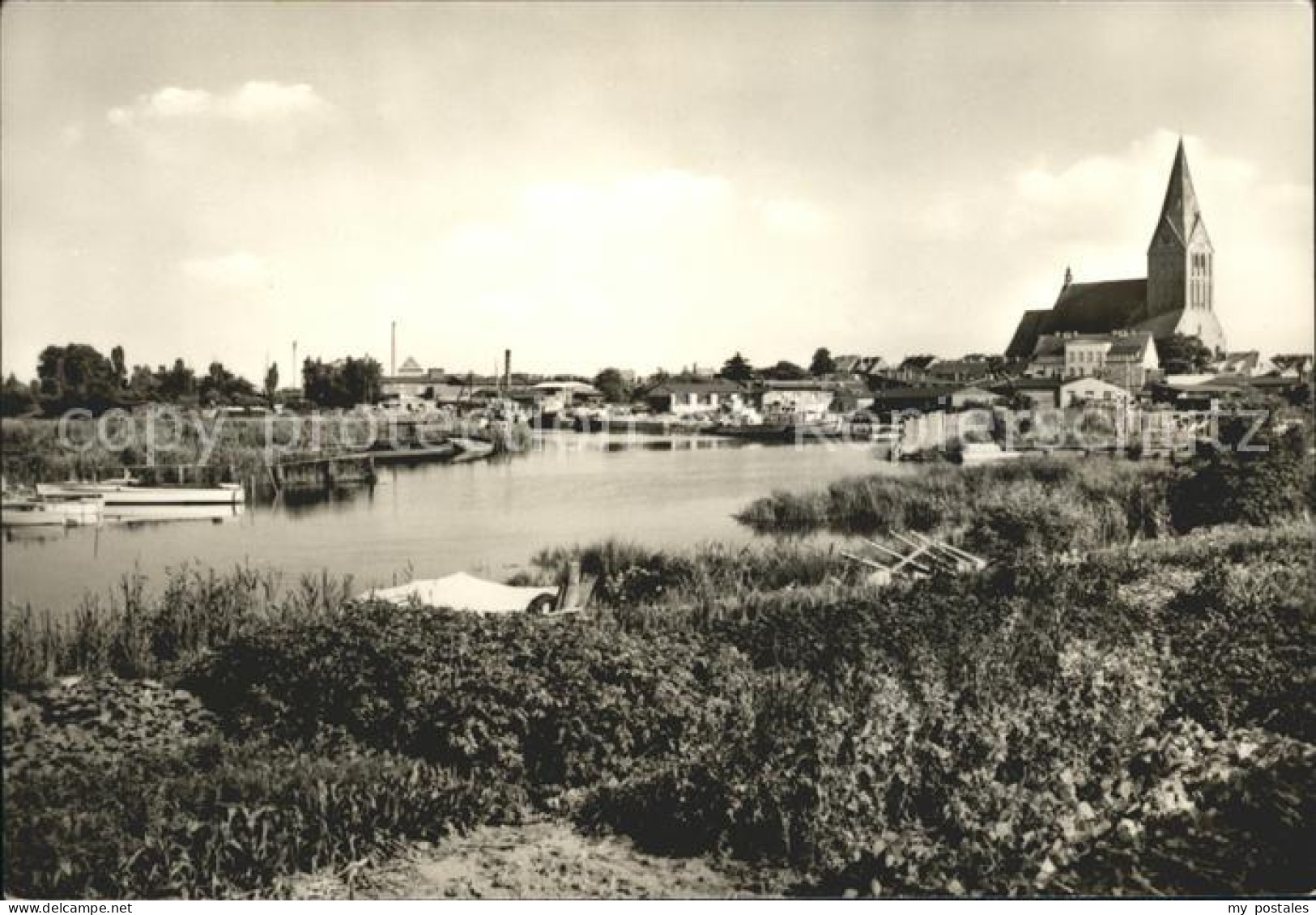 Barth Ortsansicht mit Kirche