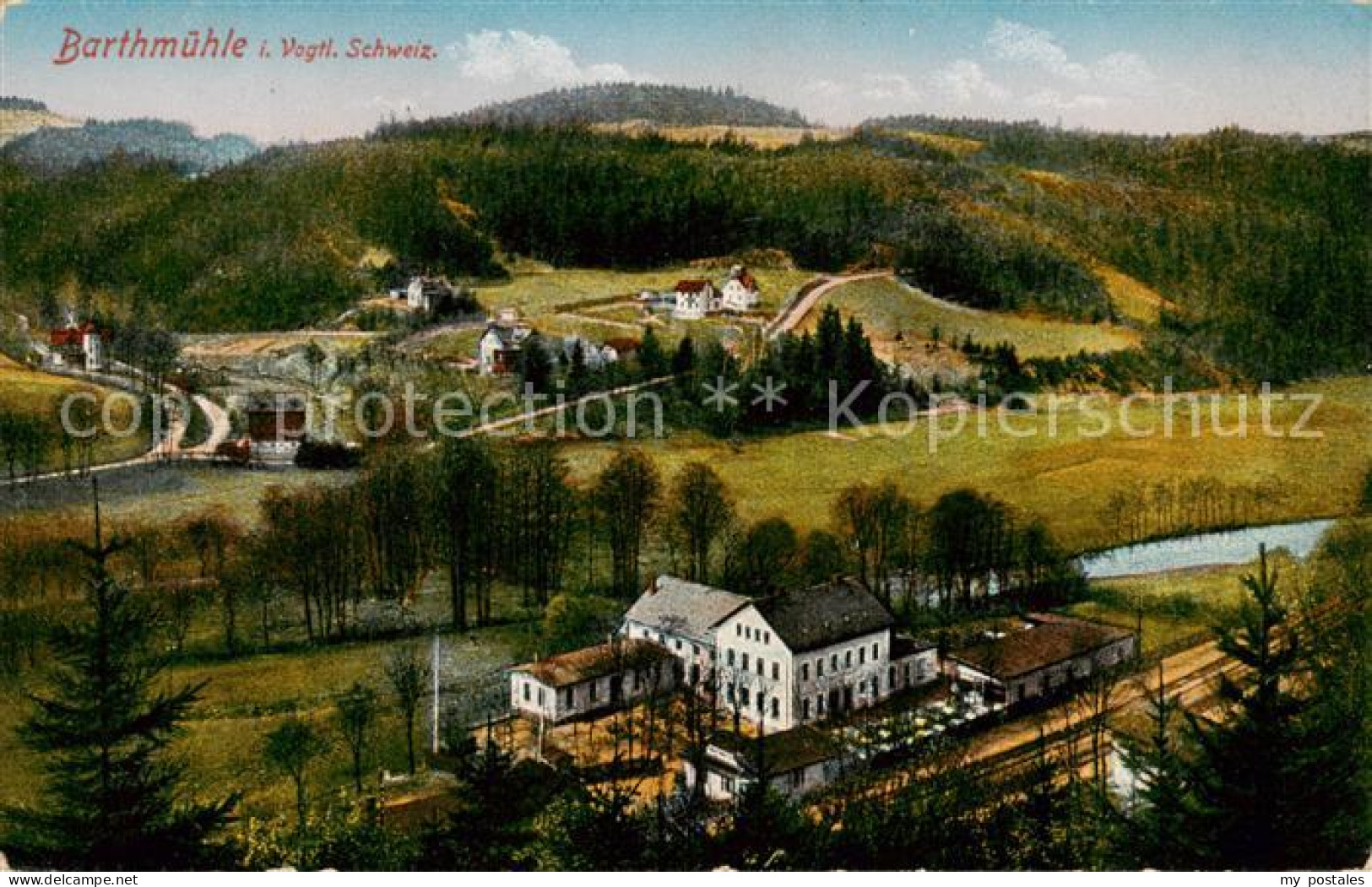Barthmuehle Poehl Vogtland Panorama