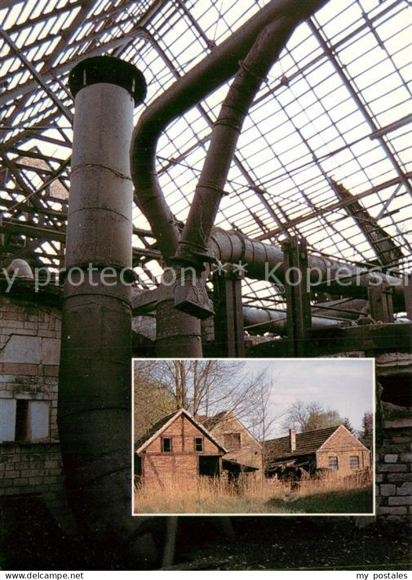 Baruth Mark Glashuette Wannenofen auf dem Industriegelaende