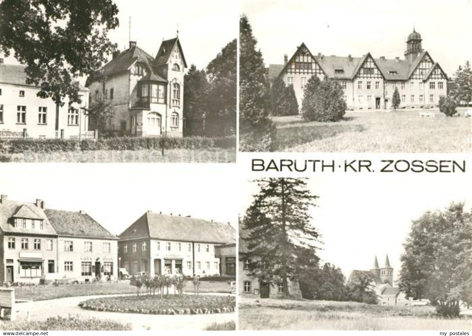 Baruth Mark Teilansichten Gaststaette Cafe Kirche