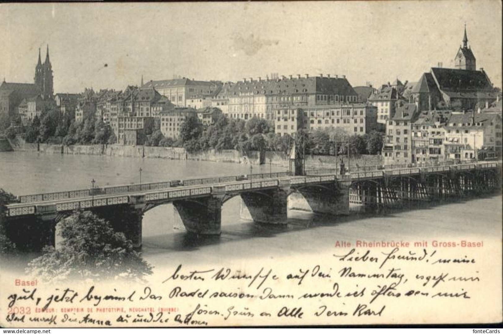 Basel BS Basel Rheinbruecke Gross Basel