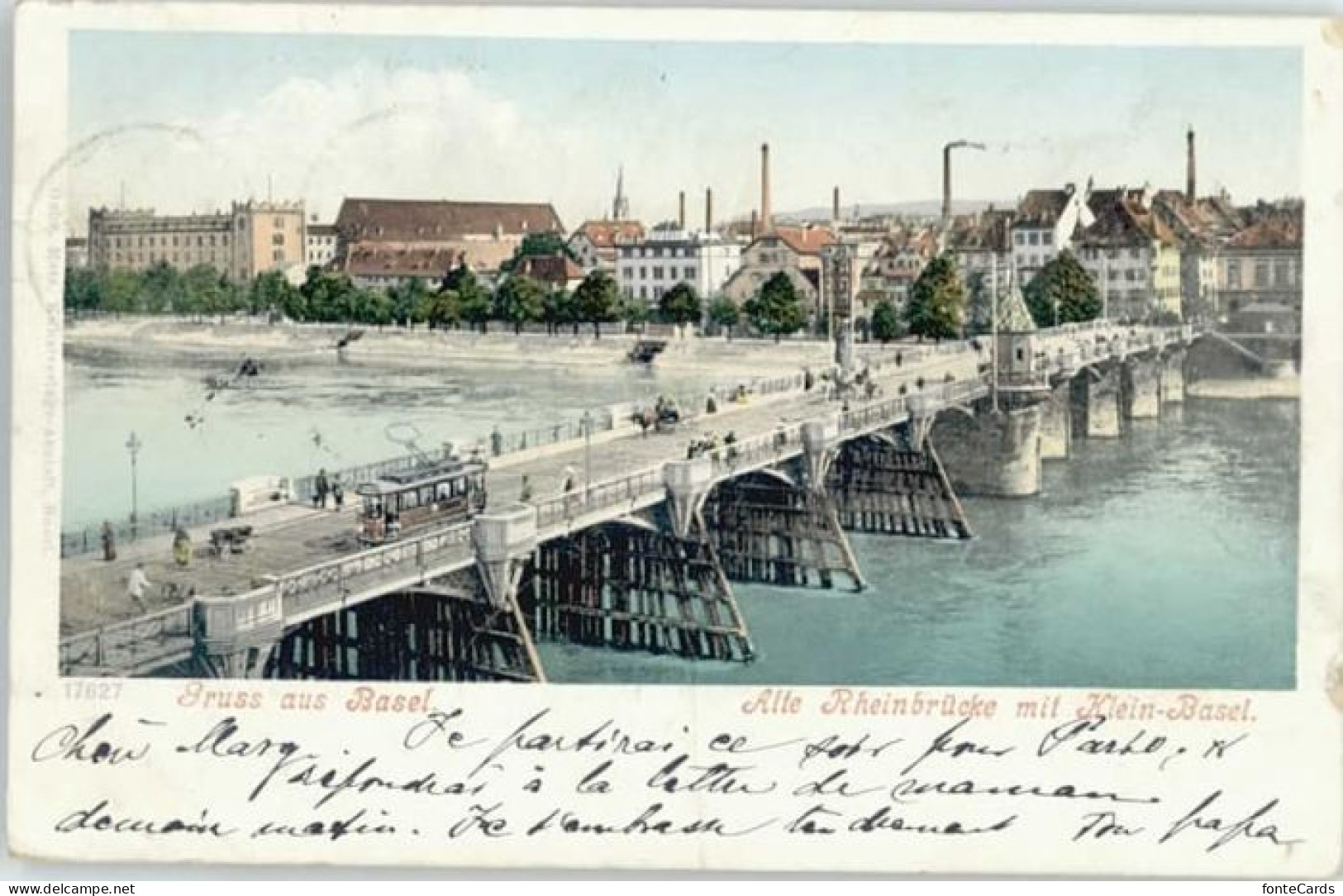 Basel BS Basel Rheinbruecke Klein Basel