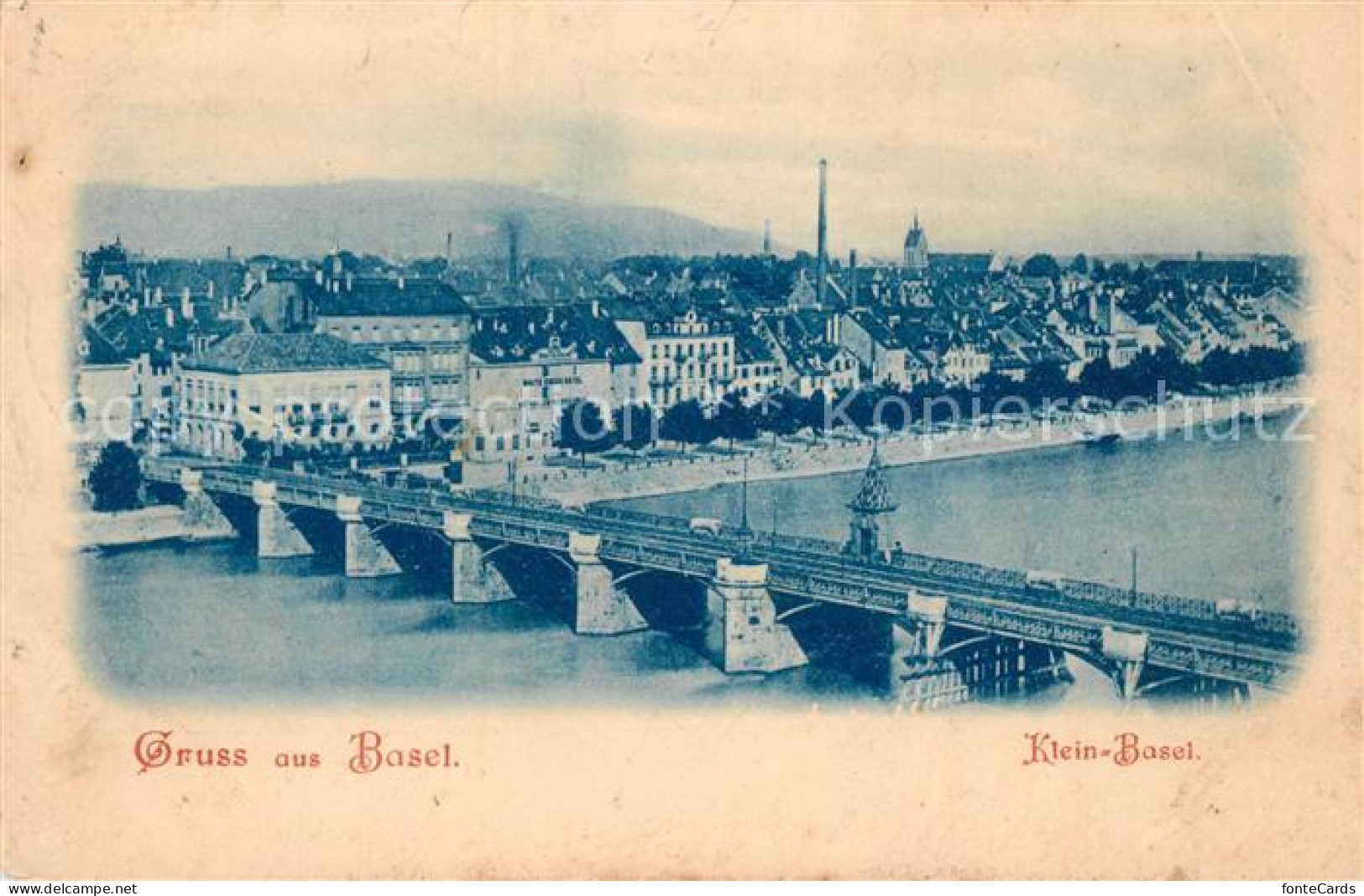 Basel BS Klein-Basel Fliegeraufnahme