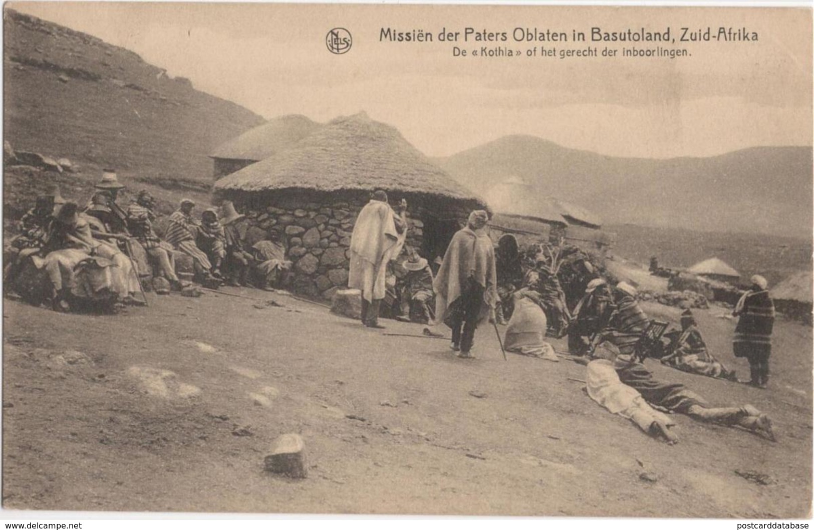 Basutoland Zuid-Afrika - De Kothla of het gerecht der inboorlingen