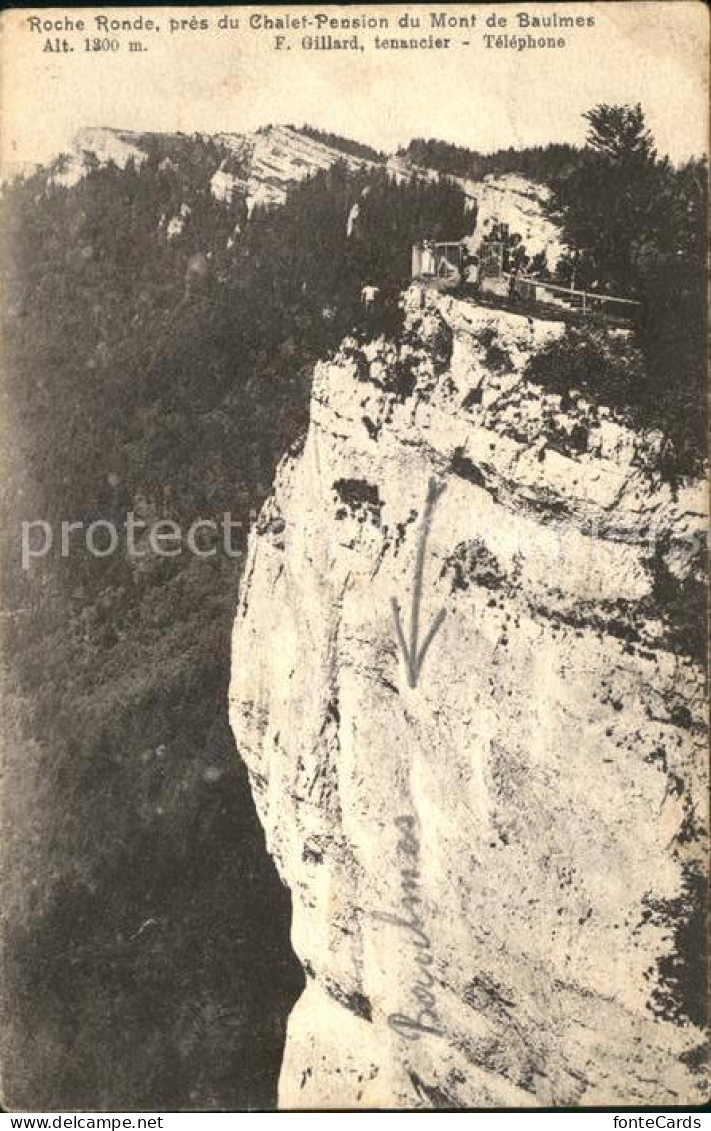 Baulmes Roche Ronde pres Chalet du Mont de Baulmes