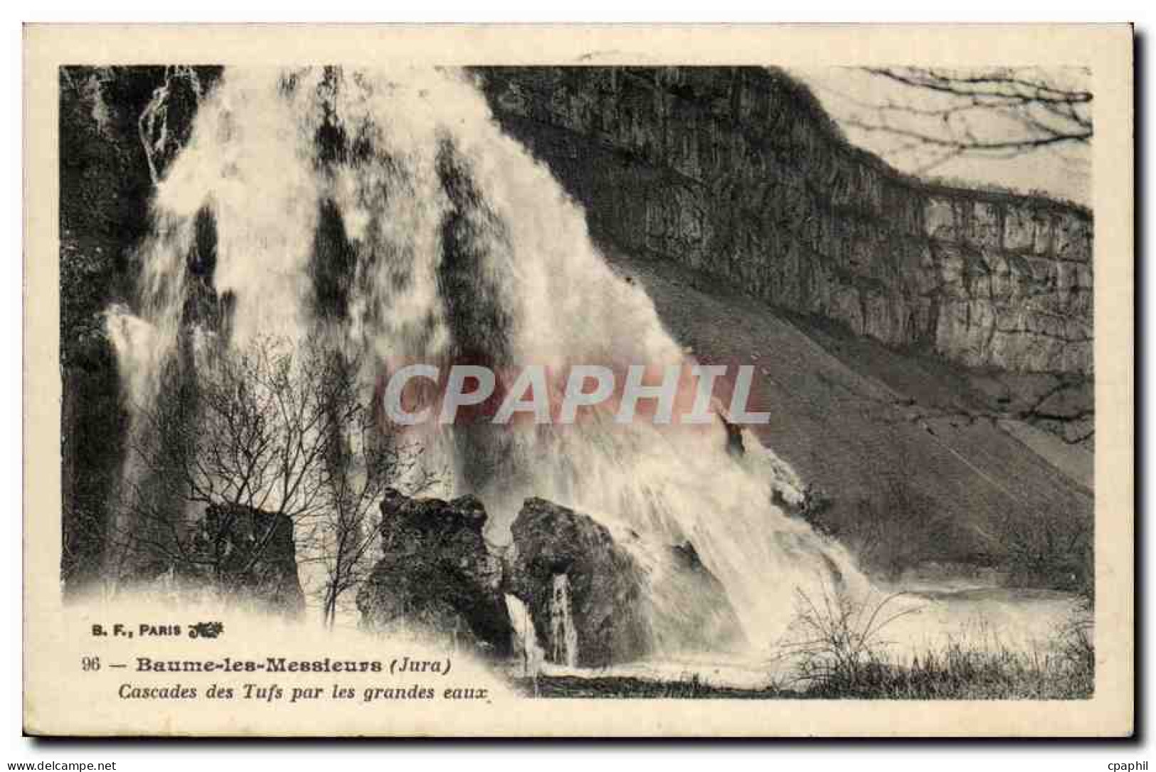 Baume les Messieurs - Cascades des Tufs par les grandes eaux - CPA