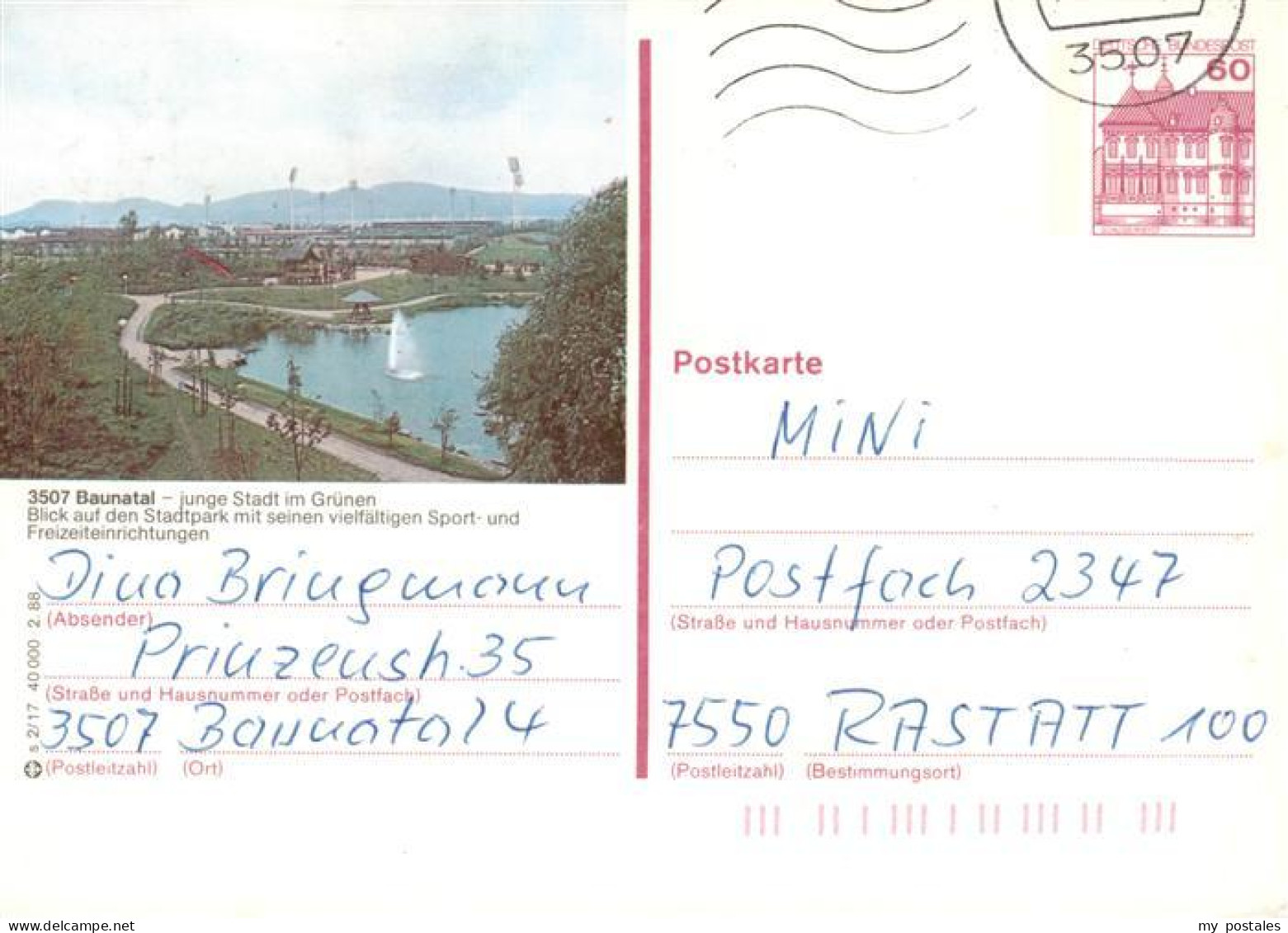 Baunatal Blick zum Stadtpark