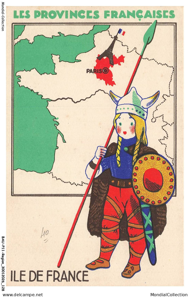 BAUP11-0651-REGIONS - Les provinces francaises - ile de france