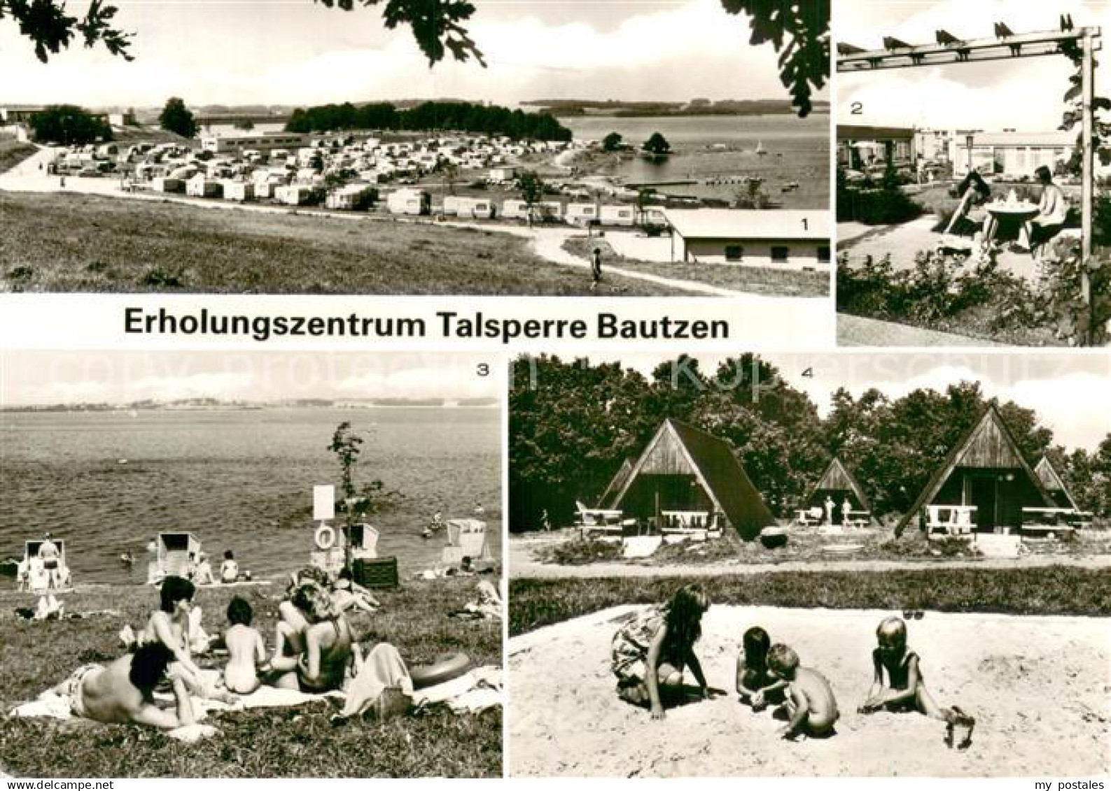 Bautzen Erholungszentrum Talsperre Bautzen Campingplatz Strand Finnhuette