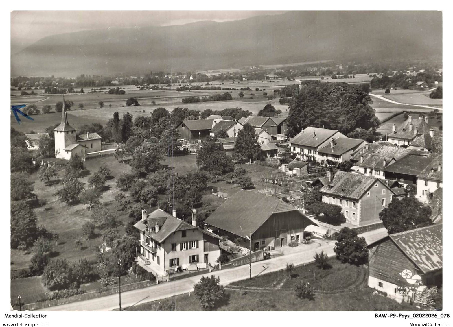 BAWP9-0844-SUISSE - En avion au dessus de TRELEX