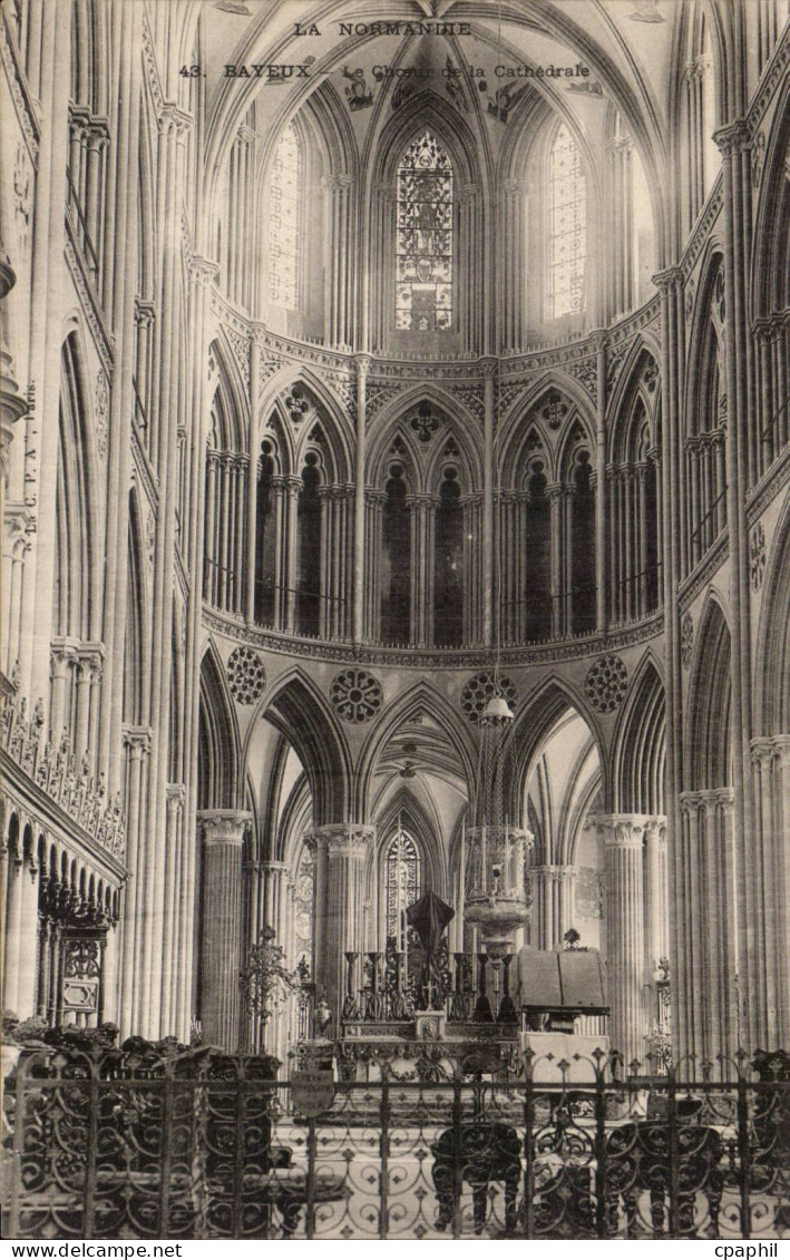Bayeux CPA Cathedrale Le choeur