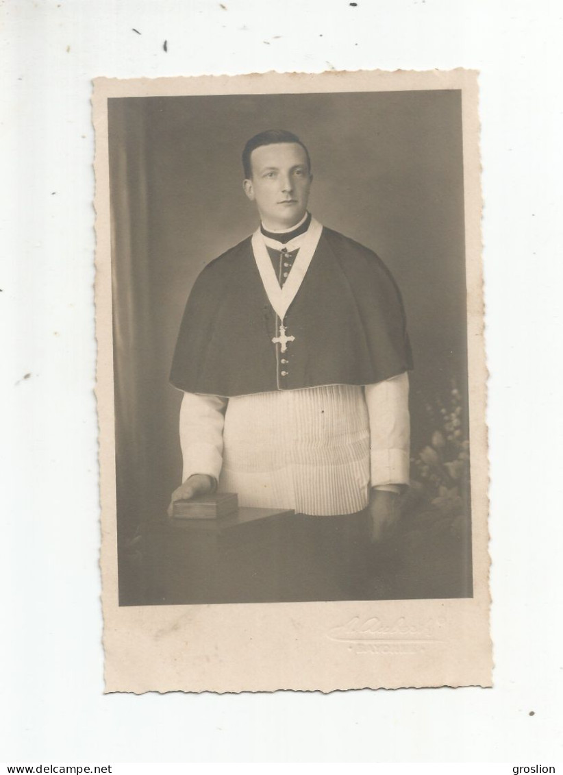 BAYONNE (64) ?  PHOTO AVEC ECCLESIASTIQUE (PHOTO AUBERT BAYONNE)