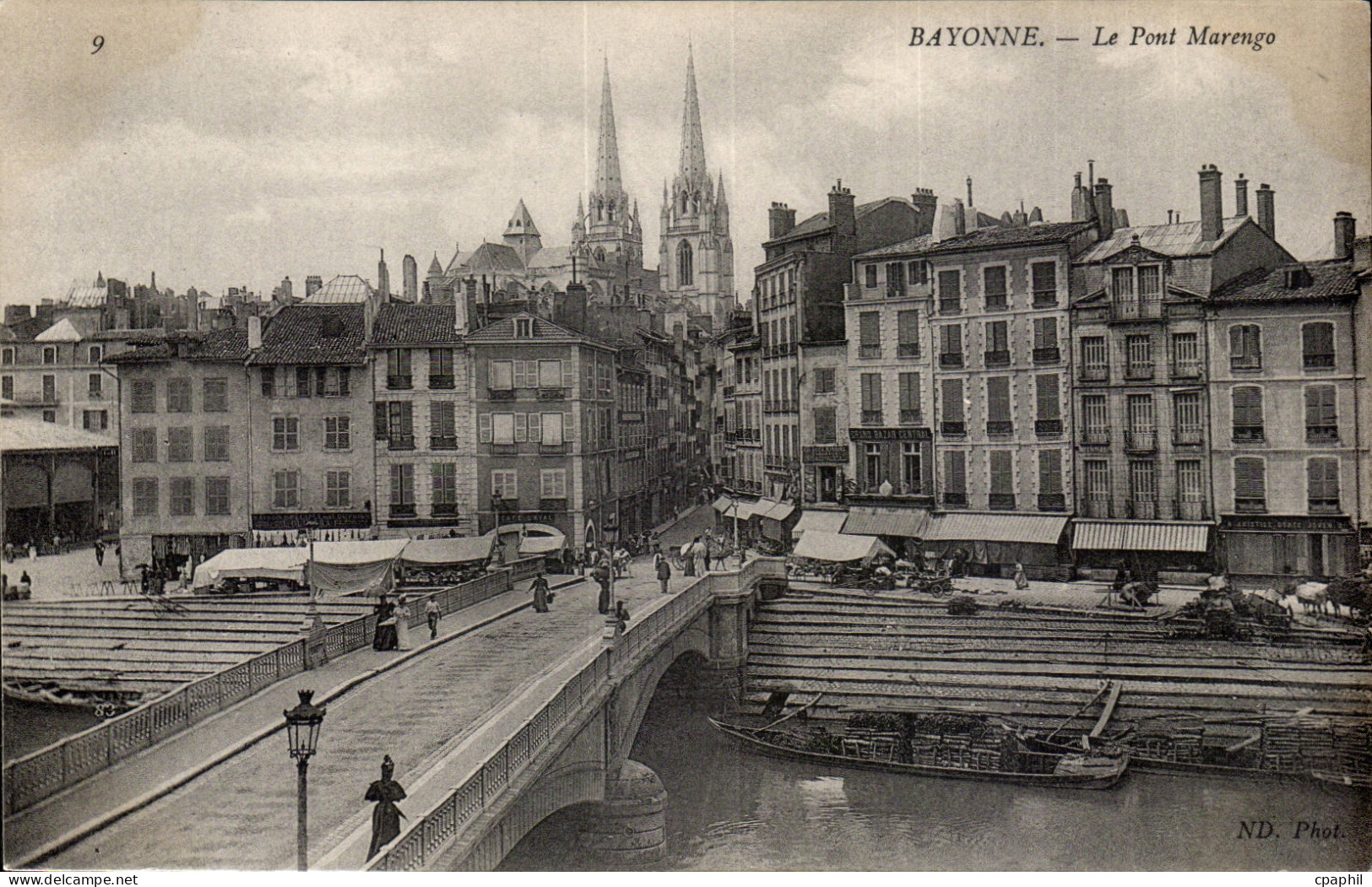 Bayonne cPA Le pont Marengo