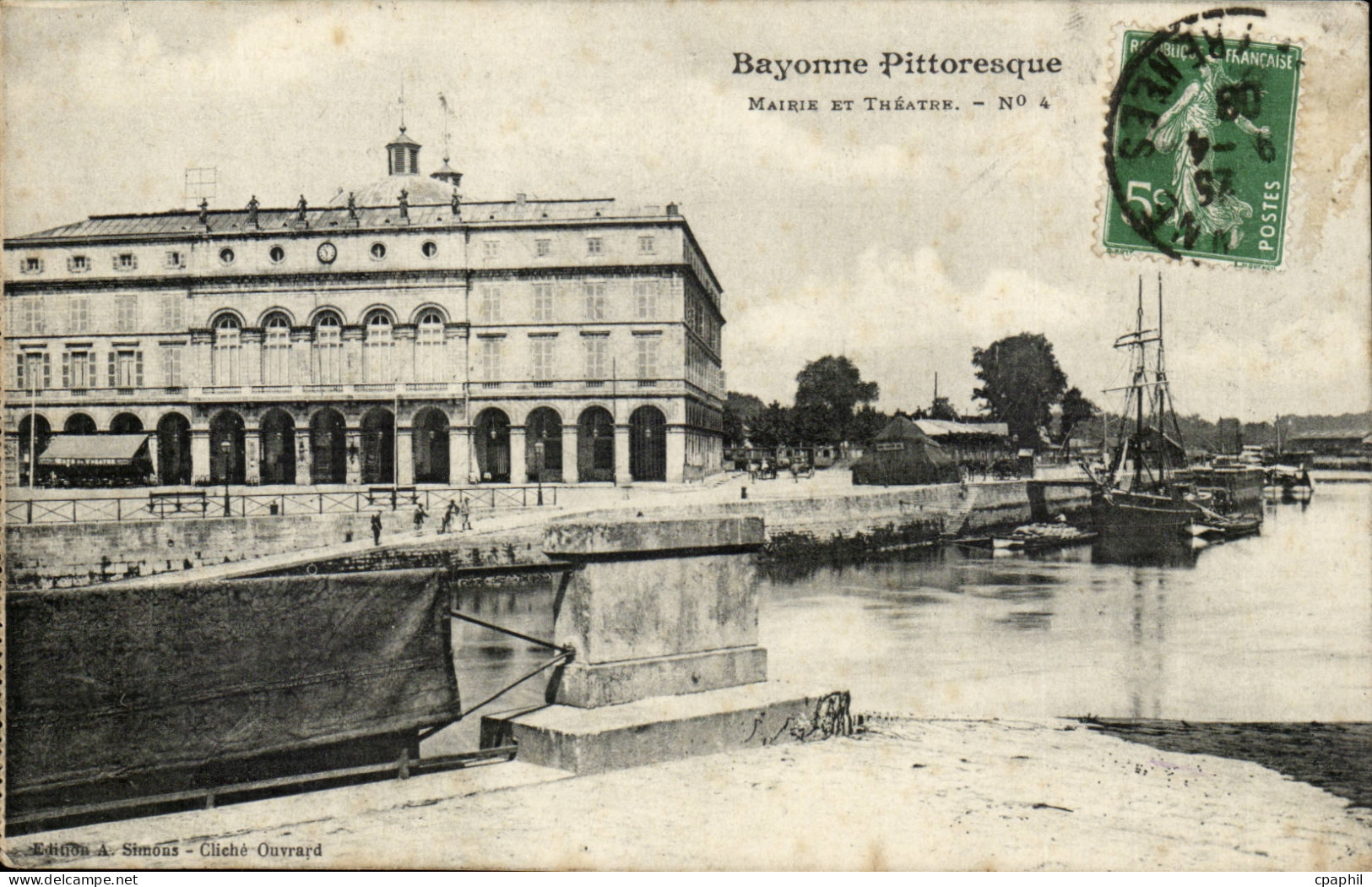 Bayonne CPA Marie et theatre
