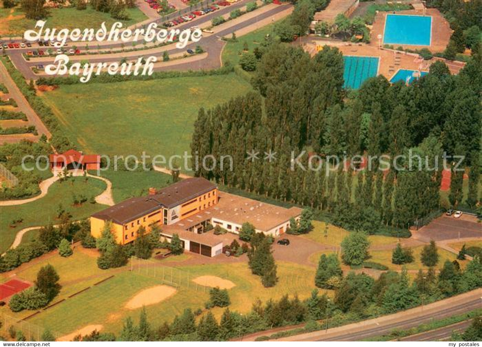 BAYREUTH Bayern Jugendherberge Bayreuth Fliegeraufnahme