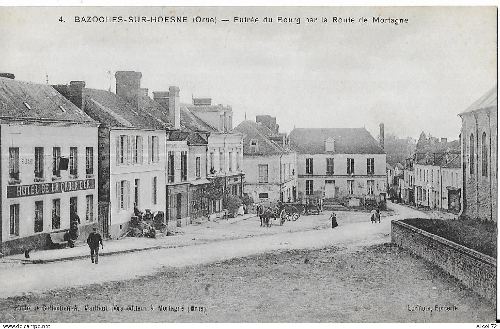 BAZOCHES sur HOENE: entrée du Bourg par route de Mortagne - 4 Lormoie (non renouvelable - offre inférieure refusée)