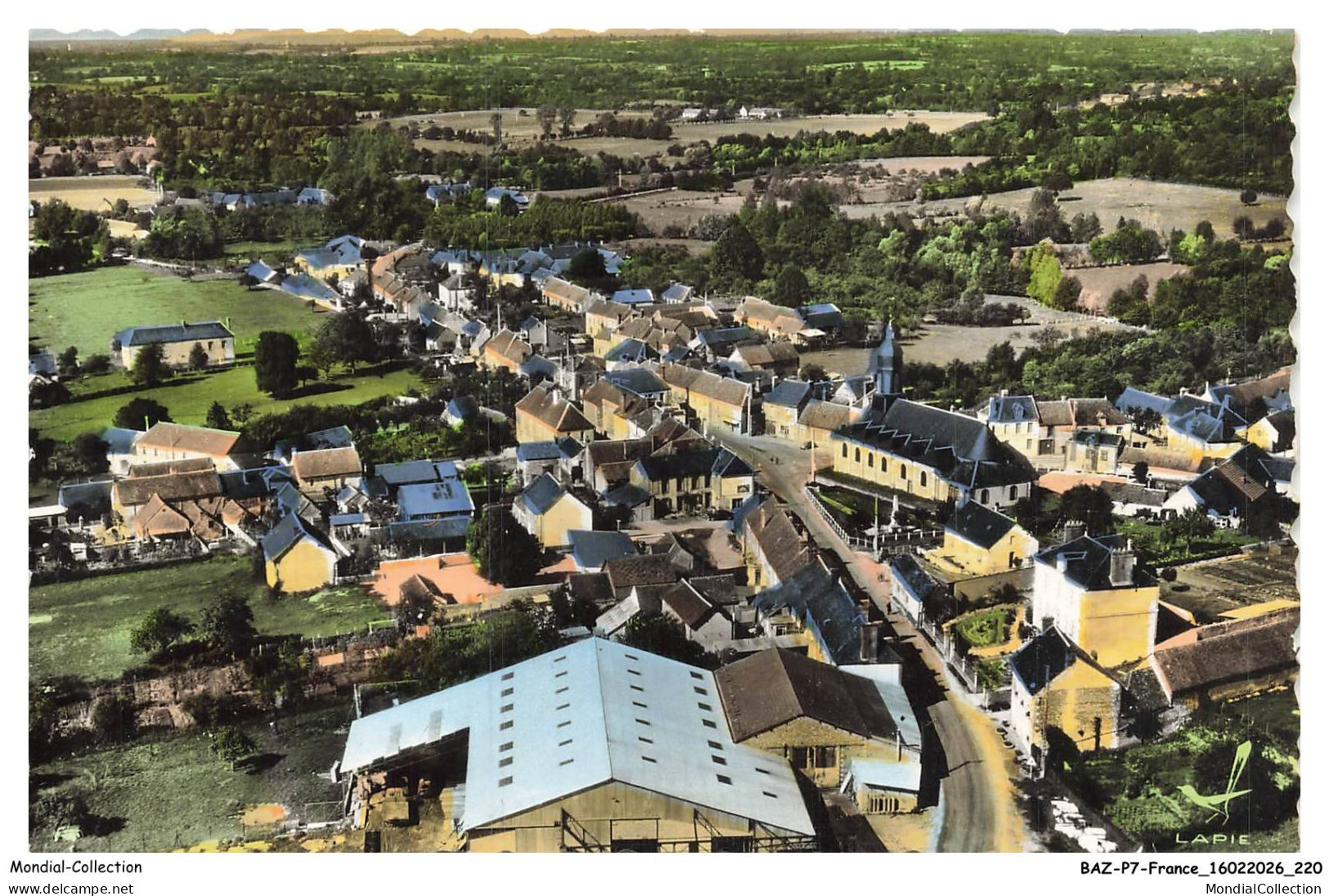 BAZP7-0726-61 - En avion au dessus de BAZOCHES-sur-HOENE - Les usines georgeault