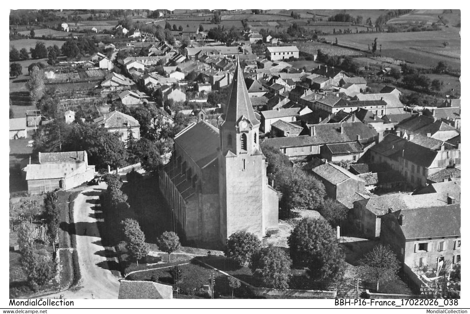 BBHP16-1411-81 - EN AVION AU-DESSUS DE VALENCE-D'ALBIGEOIS - L'Eglise