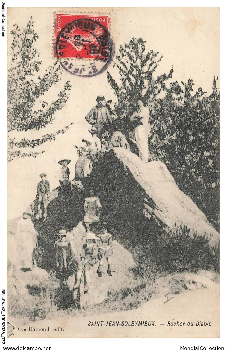 BBLP6-0492-42 - SAINT-JEAN-SOLEYMIEUX - Rocher du diable