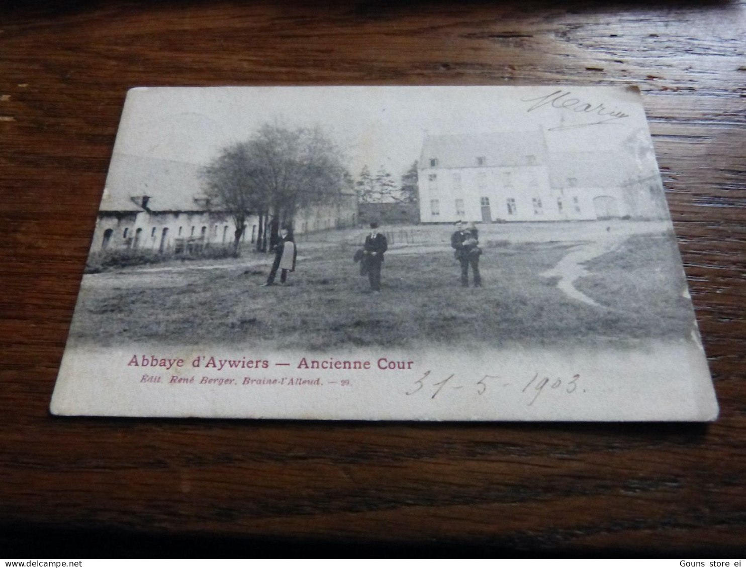 BC10-4 Cpa Lasne Abbaye d'Aywiers Ancienne cour