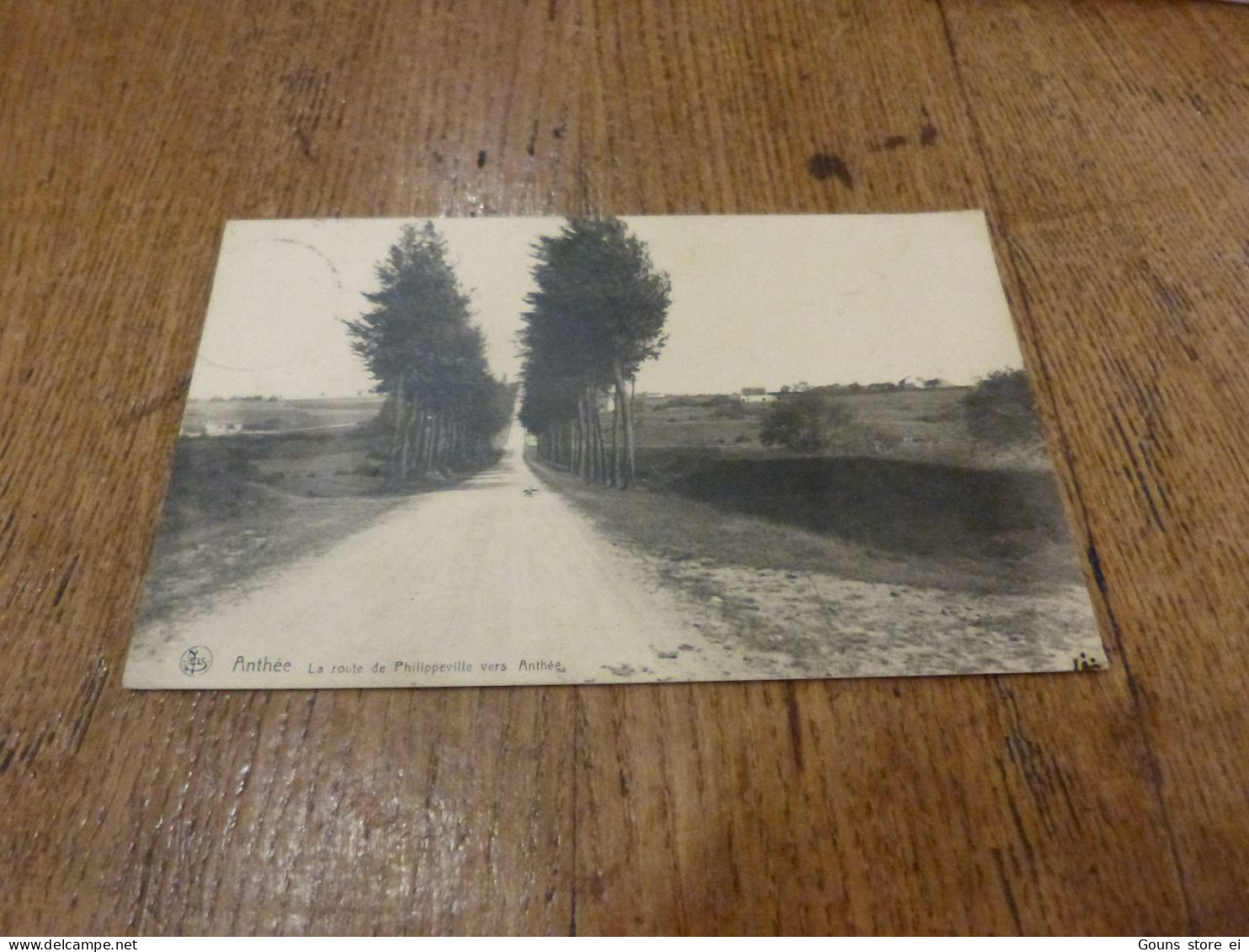 BC14-52 Cpa  Anthée la route de Philippeville vers ANthée  Onhaye