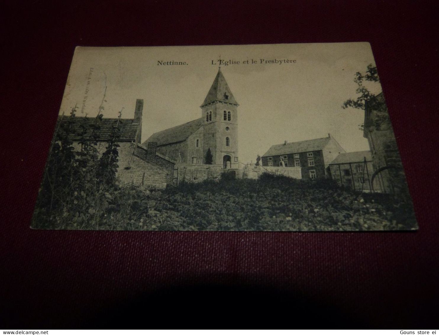 BC14-52 Cpa Nettinne Eglise et le presbytère SOmme Leuze