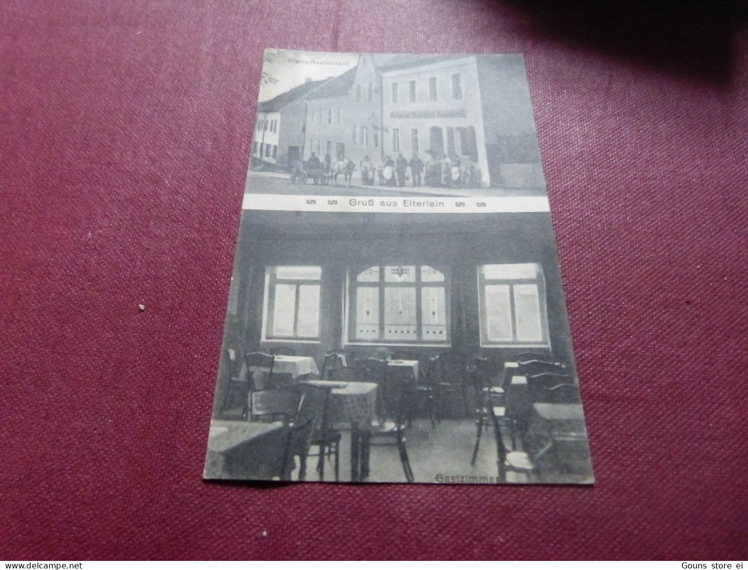 BC14-56 Cpa  Gruss aus Elterlein Illerts restaurant  Illert