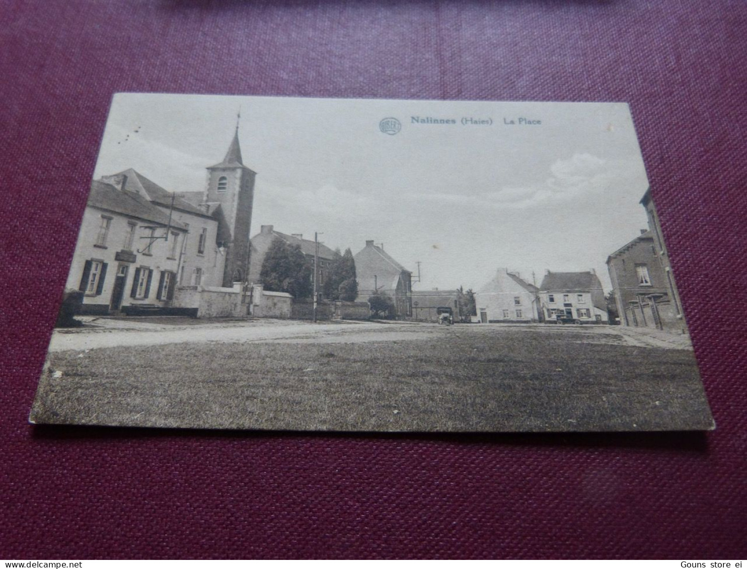 BC14-63  Cpa Ham sur Heure Nalinnes Haies la place
