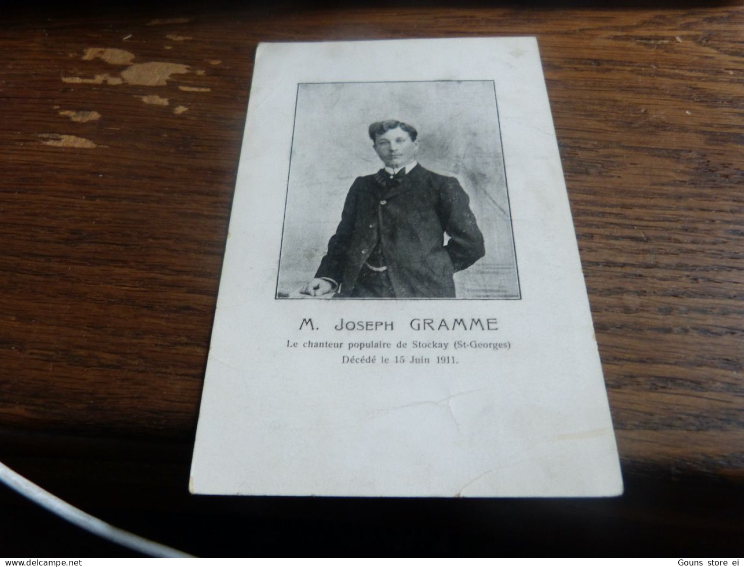 BC16-48 Cpa Joseph Gramme chanteur populaire Stockay Saint-Georges St-Georges
