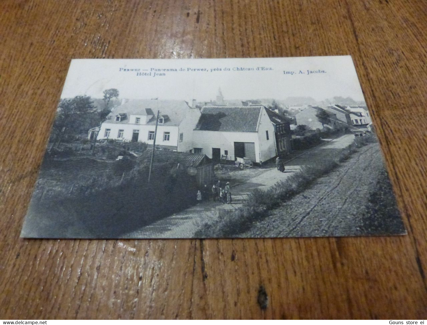 BC17-55 Cpa Perwez Panorama de Perwez près du chateau d'eau