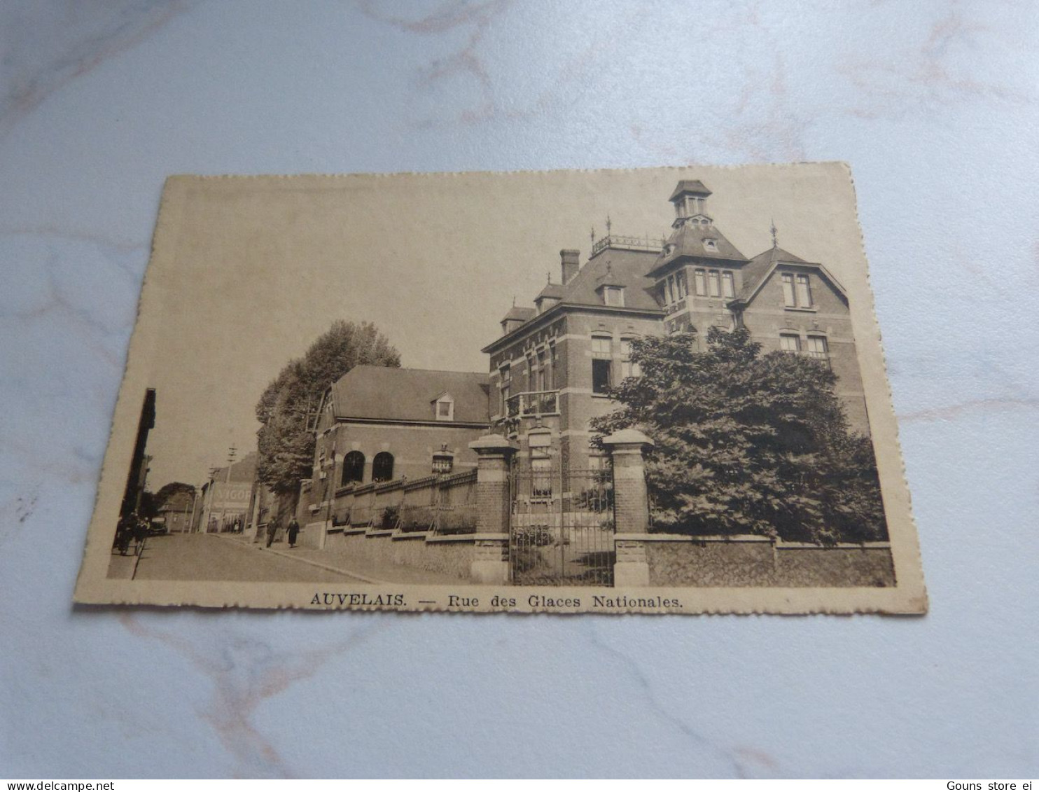 BC29-10 Cpa Sambreville Auvelais rue des glaces nationales