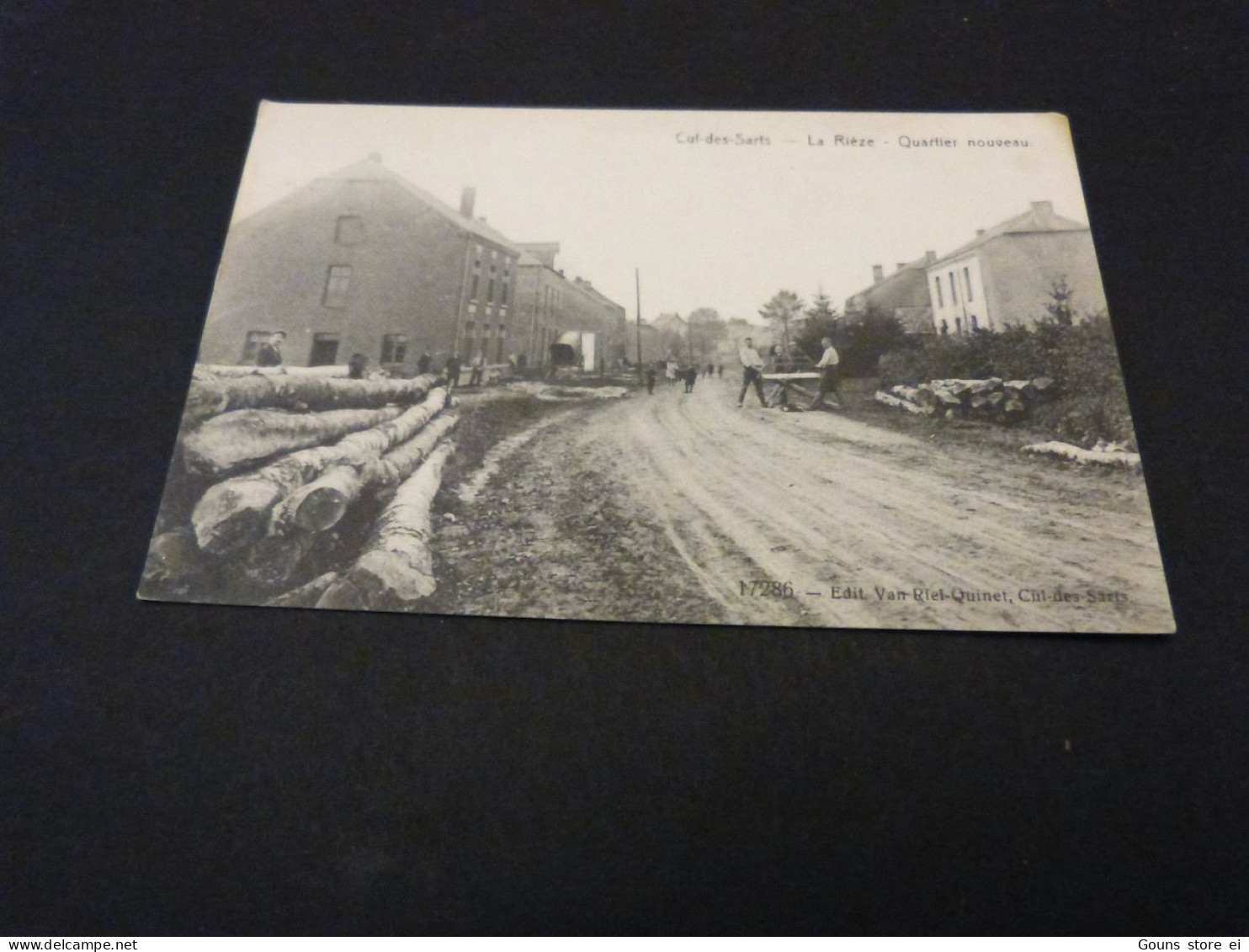 BC30-4 Cpa Cul des sarts la Rièze Quartier nouveau