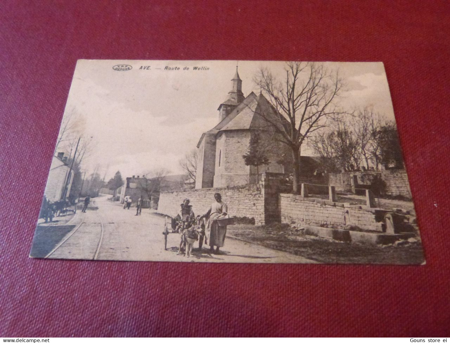 BC31-41 Cpa  Wellin Ave route de Wellin