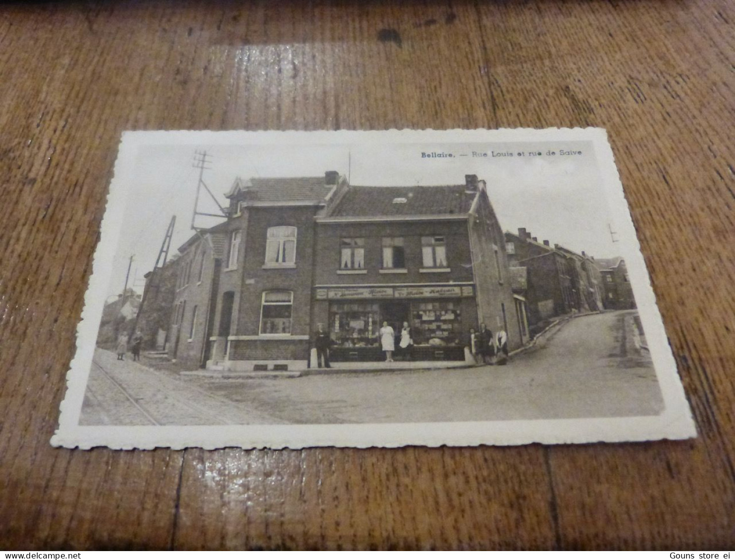 BC31-67 t  Cpa Bellaire rue Louis et rue de Saive magasin épicerie Beyne Heusay