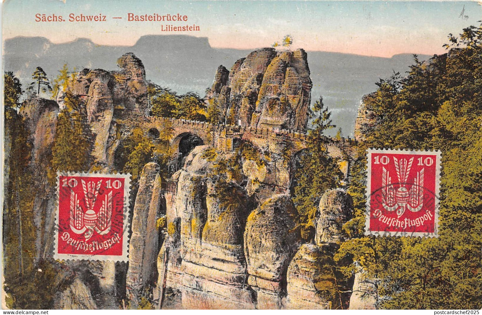 BC62214 Sachs Schweiz Bastei Bridge Lilienstein   germany