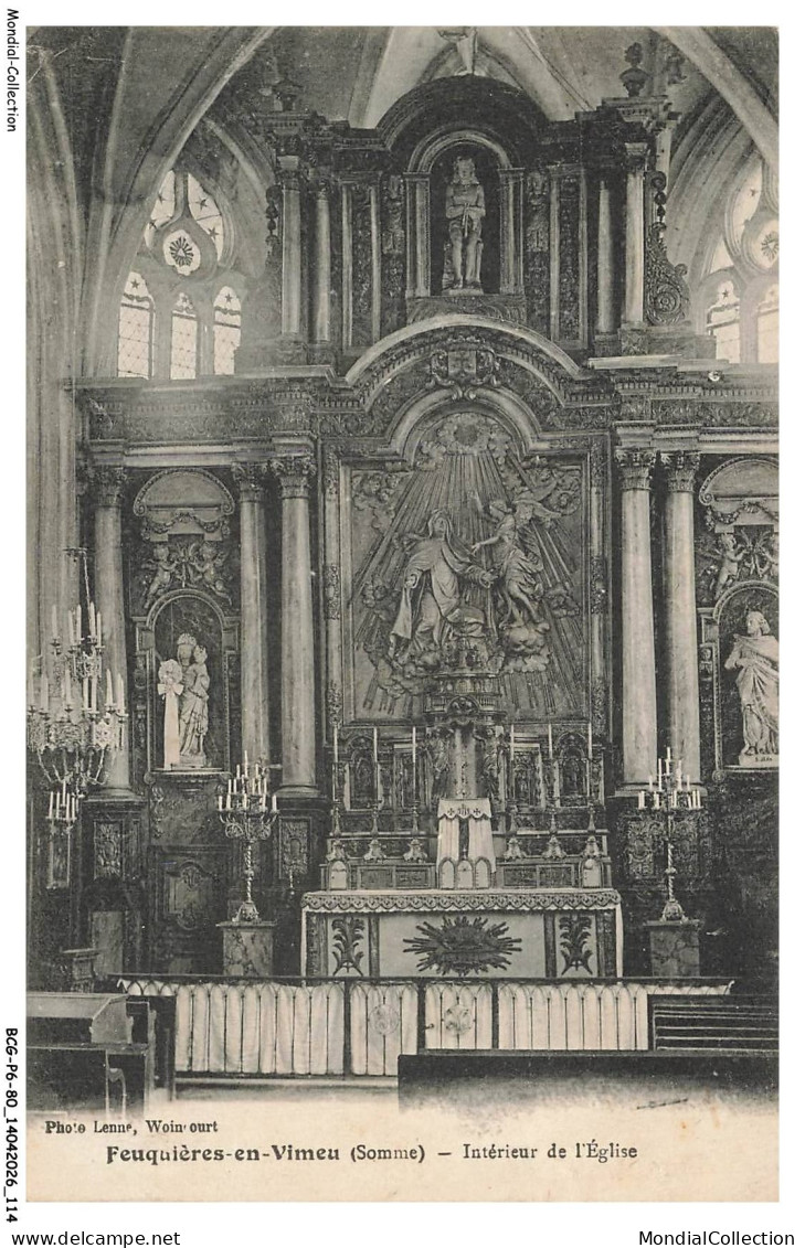 BCGP6-0646-80 - FEUQUIERES-EN-VIMEU - Intérieur de l'église