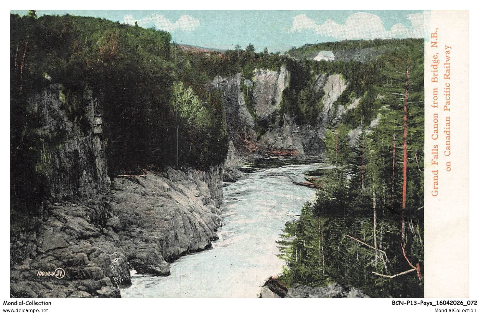 BCNP13-1027-CANADA - Grand falls canon from bridge
