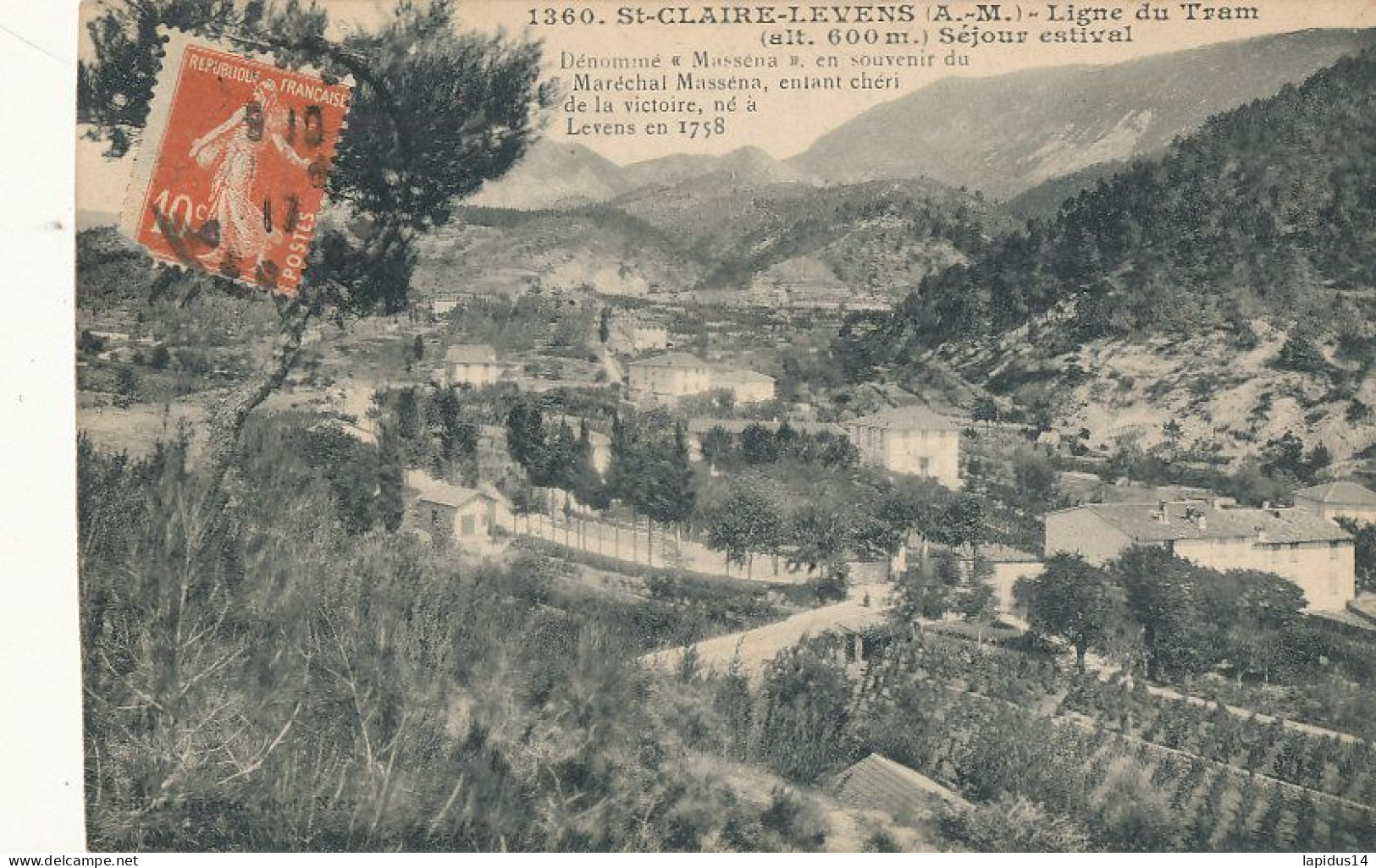 BD  - 415  C P A   ST CLAIRE- LEVENS  (06 )  LIGNE DU TRAM