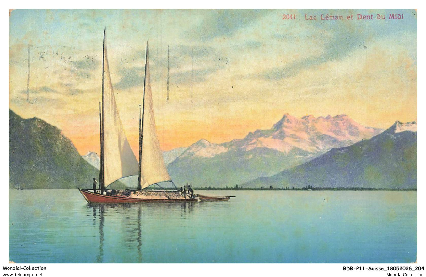 BDBP11-0897-SUISSE - LAC LEMAN et dent du midi
