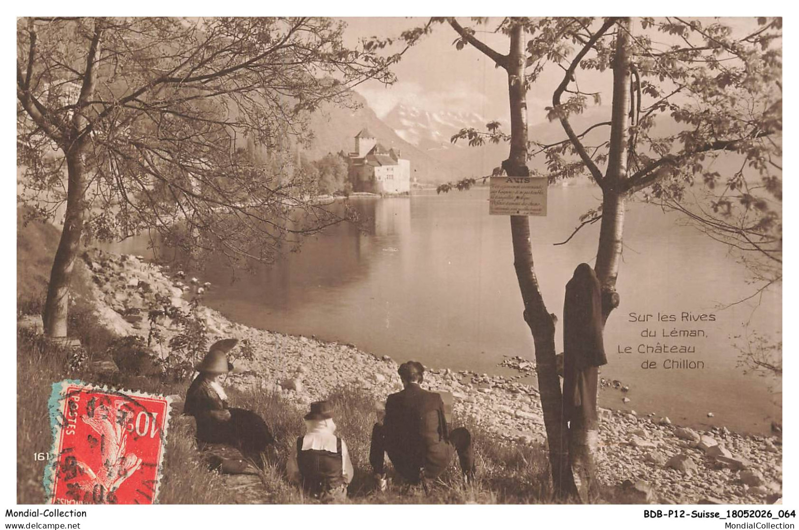 BDBP12-0935-SUISSE - Sur les rives du LEMAN - Le chateau de chillon