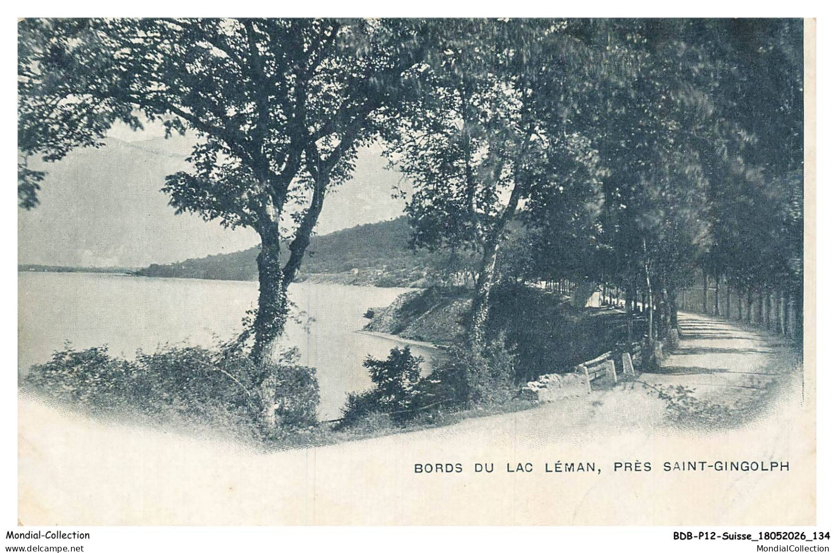 BDBP12-0970-SUISSE - Bords du LAC LEMAN pres saint gingolph