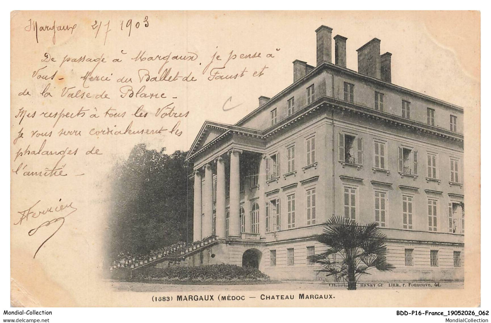 BDDP16-1421-33 - MARGAUX - Chateau margaux