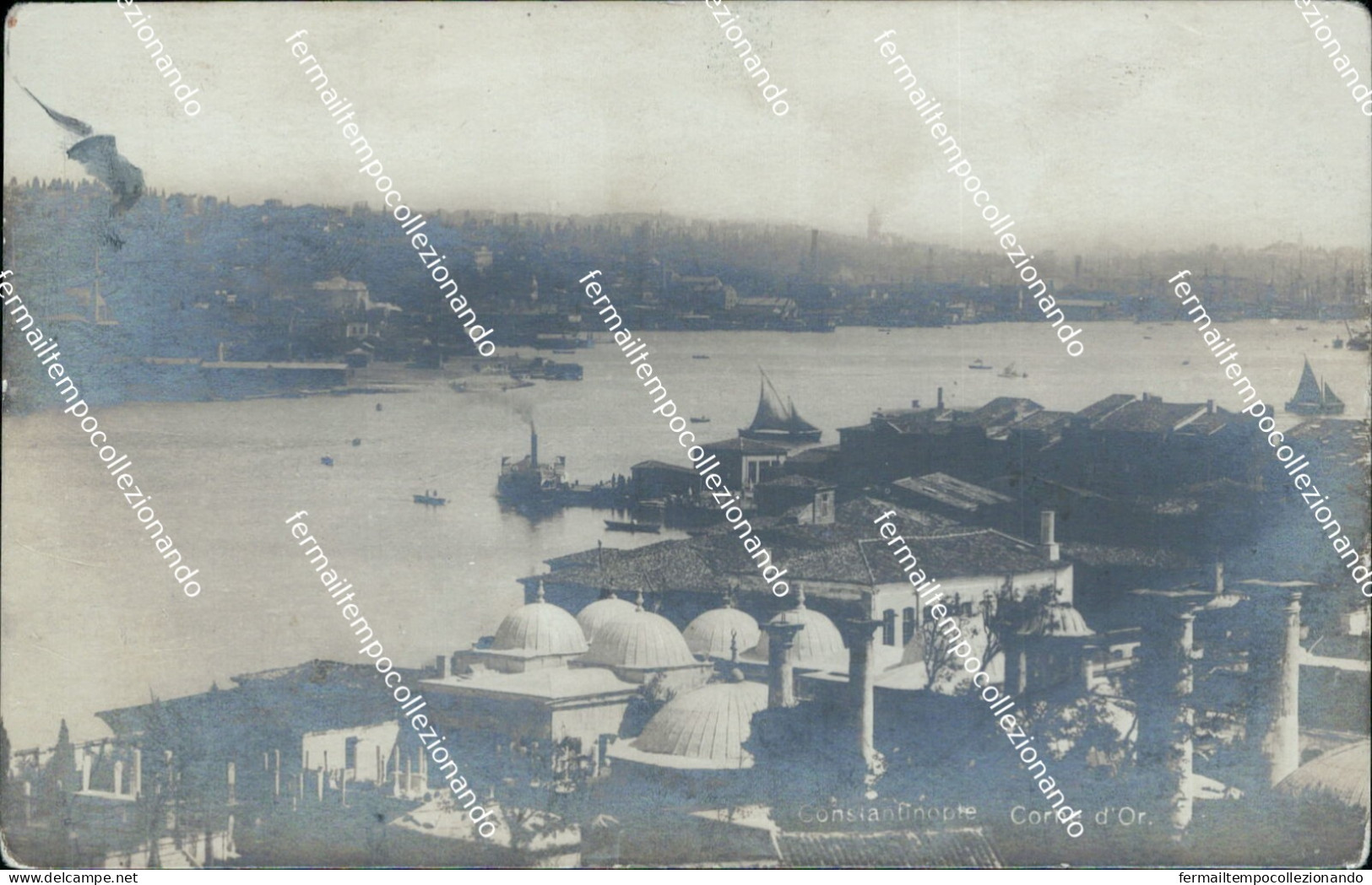 be514 cartolina constantinople corne d'or  turchia turkey