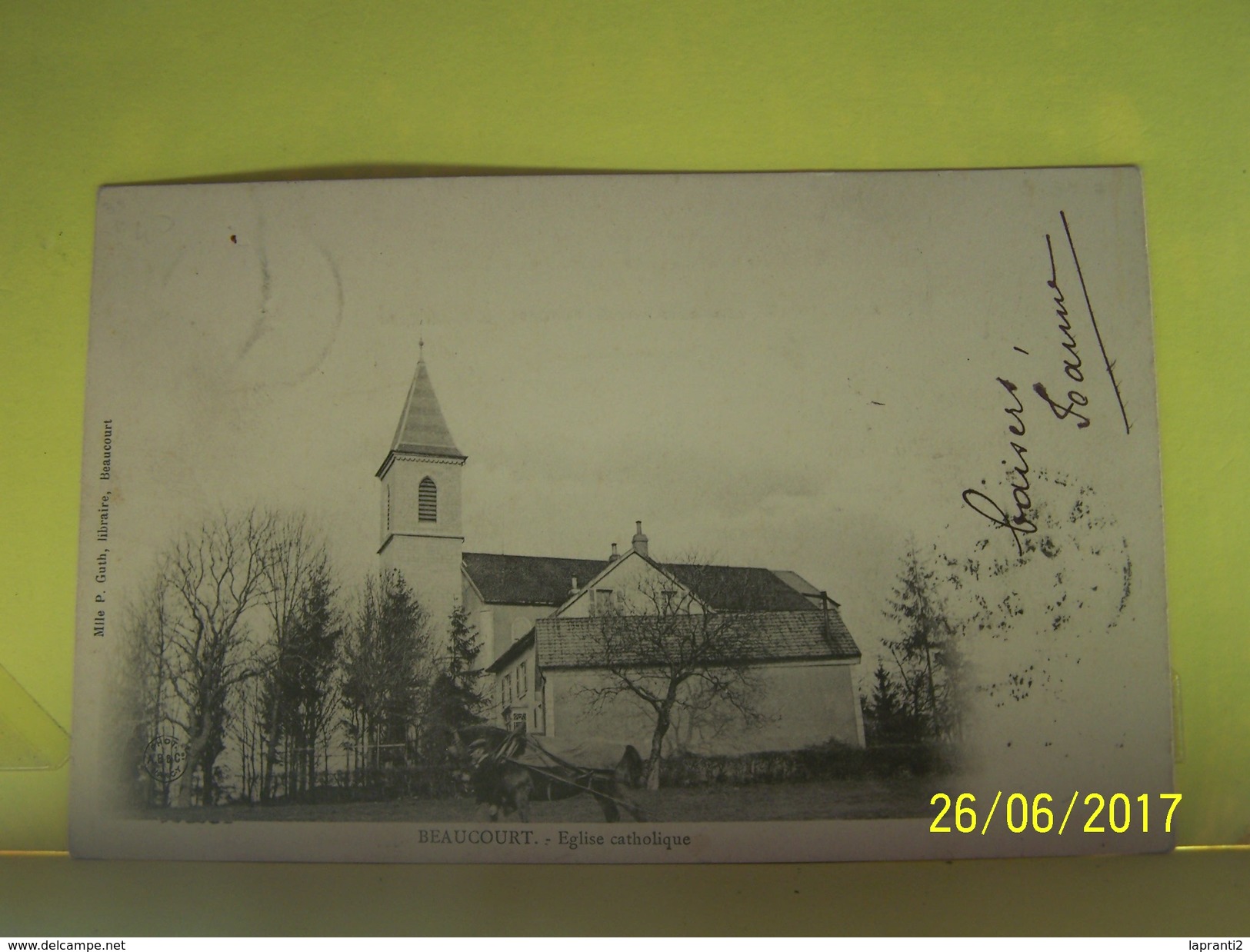 BEAUCOURT (TERRITOIRE DE BELFORT) EGLISE CATHOLIQUE.