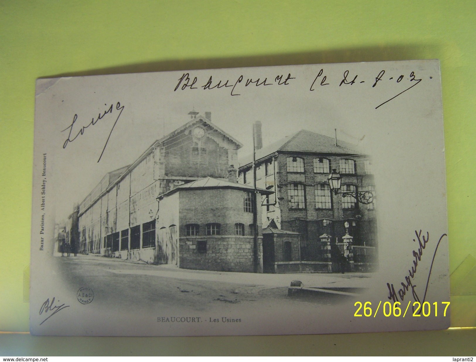 BEAUCOURT (TERRITOIRE DE BELFORT) LES METIERS. LES USINES.