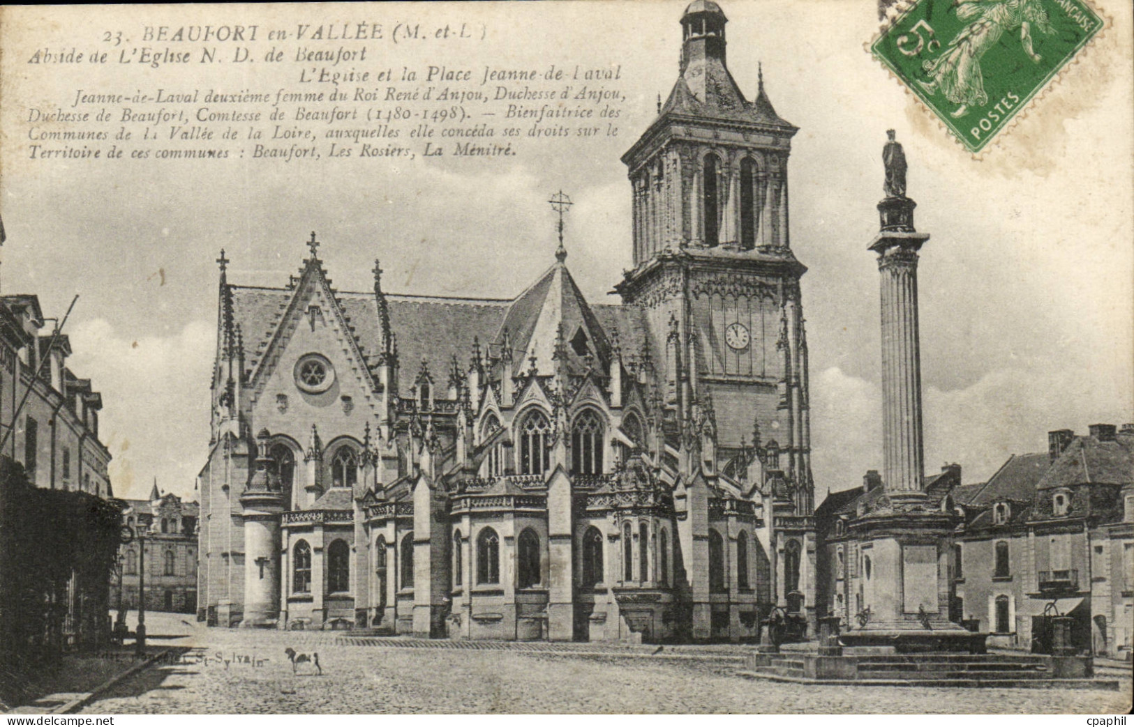 Beaufort en Vallee CPA Abside de l'eglise de Beaufort