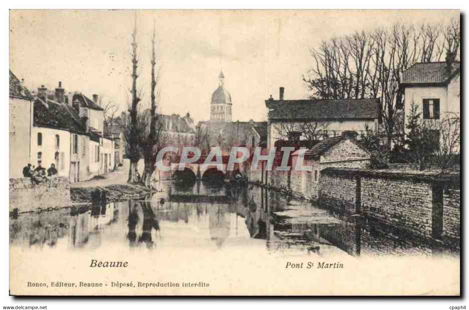 Beaune CPA Pont St Martin