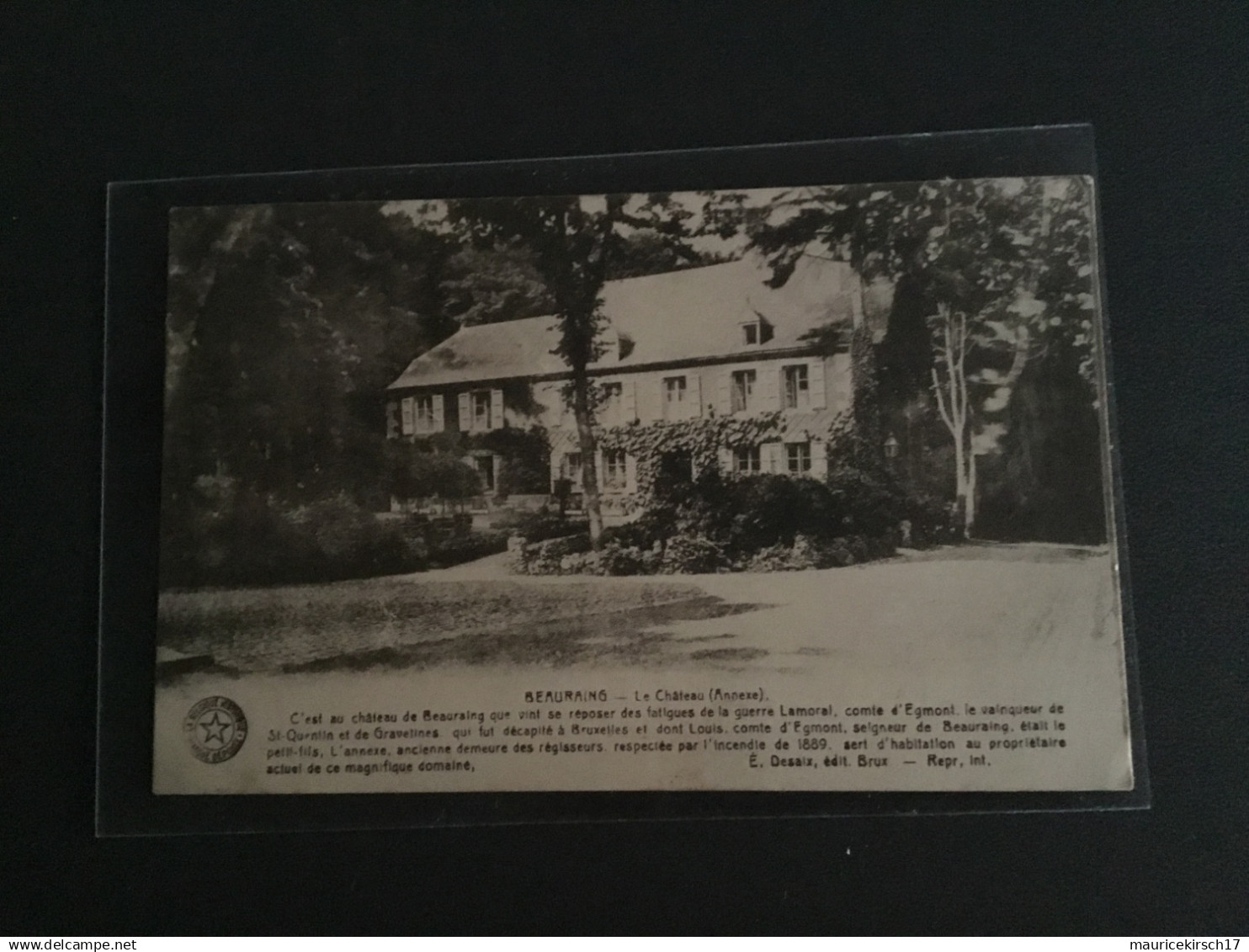 Beauraing chateau clavier 1924